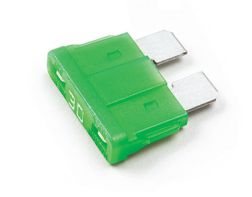  GROTE-82-ANR-I-30A Grote Industries 82-ANR-I-30A Standard Blade LED Fuses, Green 2 Pack