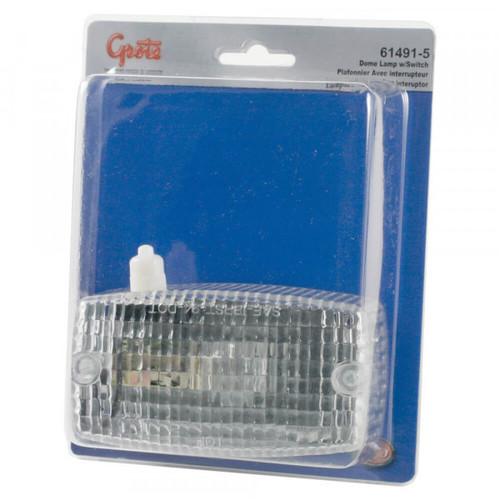  GROTE-61491-5 Grote Industries 61491-5 Dome Light with Switch, Clear