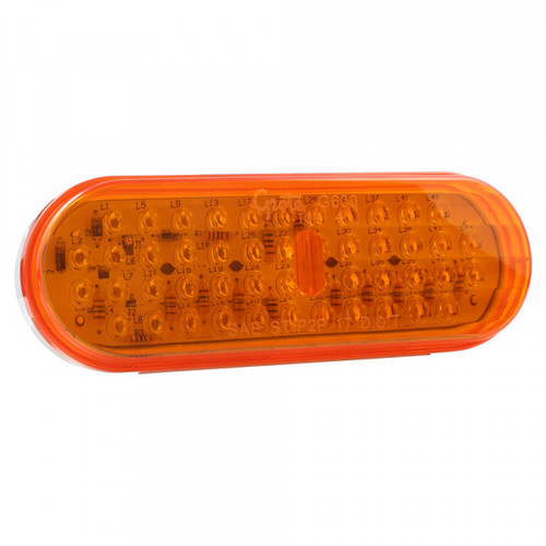 Grote Industries G6003 Hi Count¨ Oval LED Stop Tail Turn Lights, Front or Rear Turn, Amber