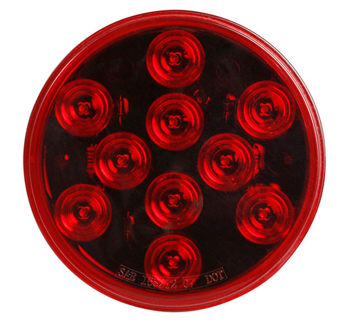 Grote Industries STT5100R-PG Choice Line LED Stop Tail Turn Lights, 10-Diode, 4" Round, Red, STT