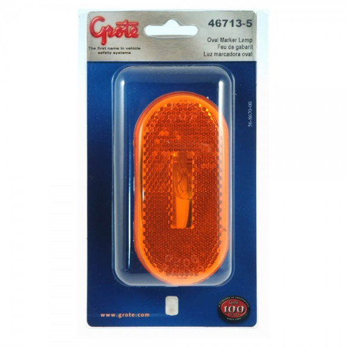 Grote Industries 46713-5 Single-Bulb Oval Clearance Marker Lights, Built-in Reflector