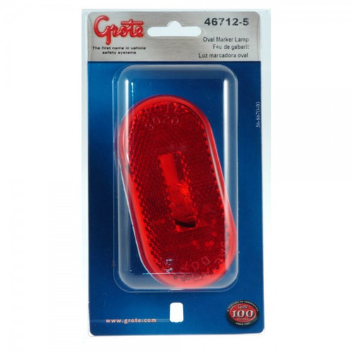 Grote Industries 46712-5 Single-Bulb Oval Clearance Marker Lights, Built-in Reflector