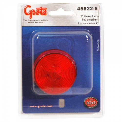 Grote Industries 45822-5 2" Clearance Marker Lights, Red
