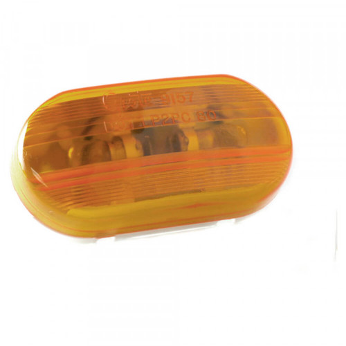 Grote Industries 45263 Two-Bulb Oval Pigtail-Type Clearance Marker Lights, Optic Lens