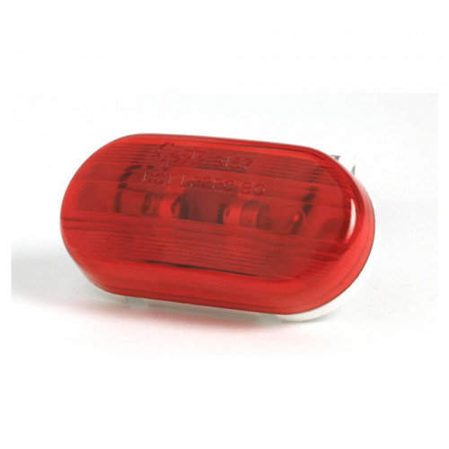 Grote Industries 45262 Two-Bulb Oval Pigtail-Type Clearance Marker Lights, Optic Lens