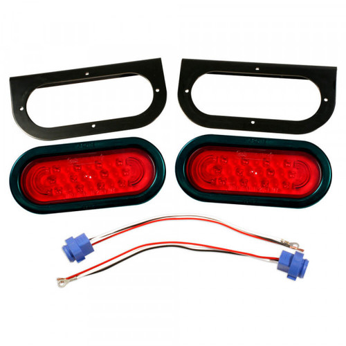 Grote Industries 65390-5 SuperNova¨ LED Oval Trailer Stop Tail Turn Submersible Lighting Kit,