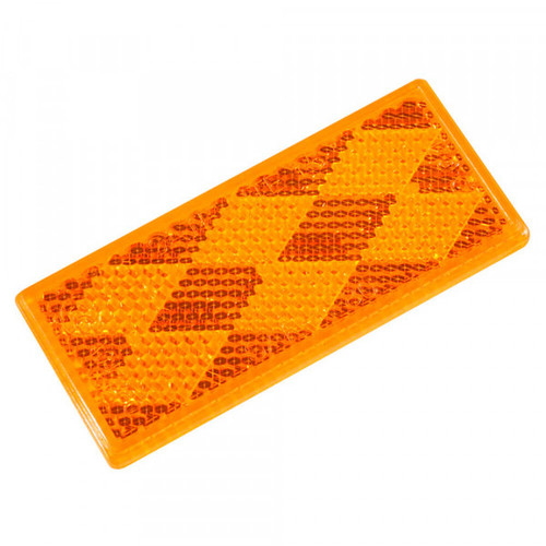 Grote Industries 40303 Stick-On Rectangular Reflectors, Amber