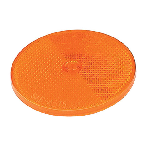 Grote Industries 41013 Sealed Center-Mount Reflector, 2" Amber