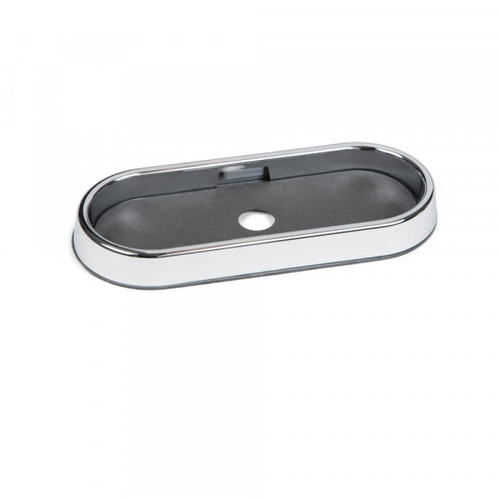 Grote Industries 98480 Bezels for Warning & Hazard Lights, 6" Oval, Chrome