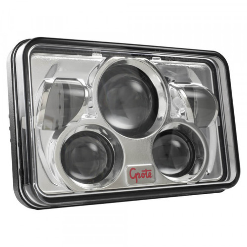 Grote Industries 94401-5 LED Sealed Beam Headlights, 4x6, High/Low Beam Combo, 9-30V