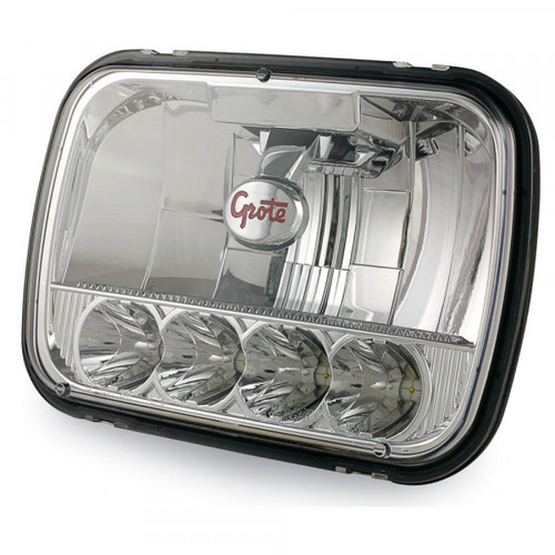 Grote Industries 90951-5 LED Sealed Beam Headlights, 5x7 LED Sealed Beam Headlight, 9-32V