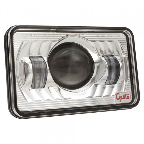 Grote Industries 94411-5 LED Sealed Beam Headlights, 4x6, High Beam, 9-30V