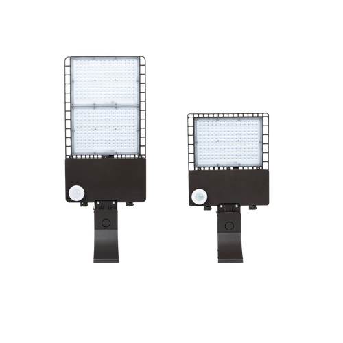 Valriya VA-ALA-040-HVD4-50-SQ 40W LED Area Light, 347-480VAC, Dark Bronze, Type IV, 5000K, 1-10V Dimming, Square Pole