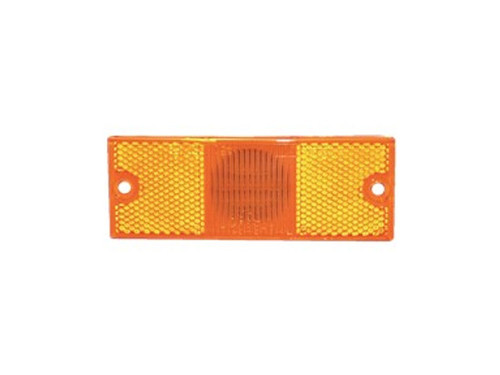 Dialight 45381AB 45 Series 12V Amber Marker / Clearance High Mounting Angle 1 Pos Weatherpack 12015791 (+) & 12010996 (-) Connectors