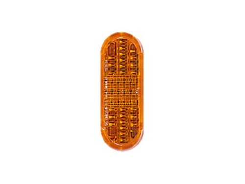 Dialight 65131AB803 65 Series 12V Amber Rear Turn 2 Pos. Weatherpack - 12010973 Connector with Mounting Grommet