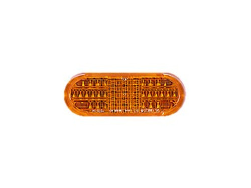 Dialight 64131AB801 64 Series 12V Amber Rear Turn 2 Pos. Weatherpack - 12010973 Connector with Mounting Grommet