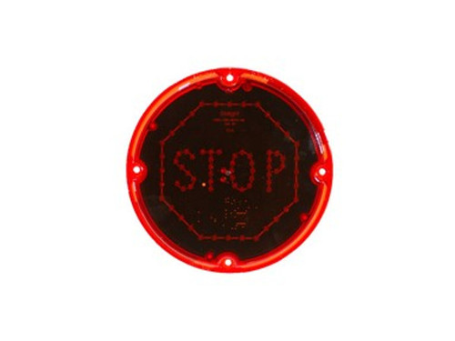 Dialight 73124RB803 73 Series 10-30V Red Stop Sign Light 2 Pos. Weatherpack - 12015792 Connector with Hi-Temp Loom Tubing