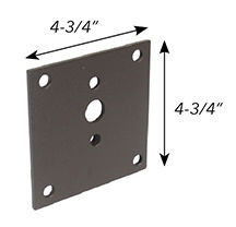 Wall mount plate bronze 4-3/4 | ACC-WM1 | Westgate | Westgate at lightingandsupplies.com