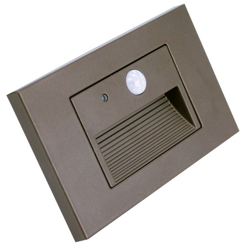 Westgate SLE-A-12V-MCT-PIR-ORB Integrated Step Light 12V 3W 3CCT With Motion Sensor And Photocell, Recessed, Orb | Westgate at lightingandsupplies.com