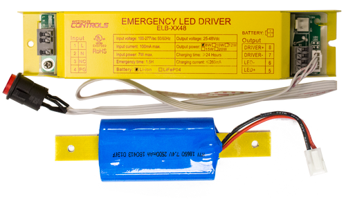 Westgate Lighting ELB-IP65-TB-M12 SMALL TEST-INDICATOR BUTTON- I - LED Emergency Battery Backup