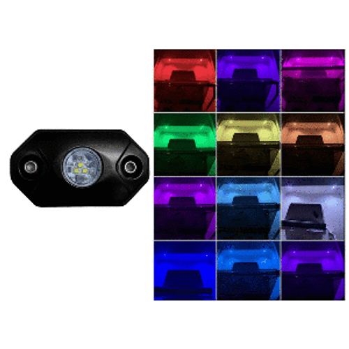 Black Oak Rock Accent Light - RGB - Black Housing