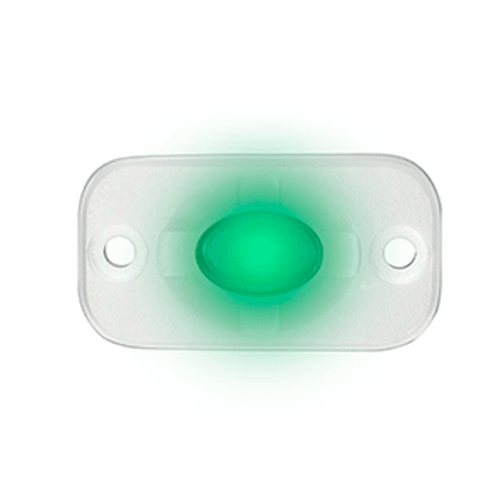 HEISE Marine Auxiliary Accent Lighting Pod - 1.5" x 3" - White/Green