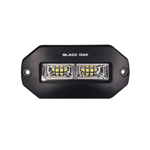 Black Oak Pro Series 4" Flush Mount Spreader Light - Black Housing