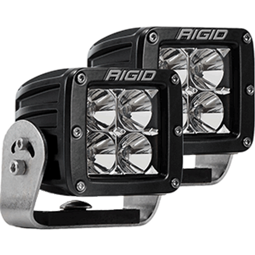 RIGID Industries D-Series PRO - Flood LED - Pair - Black