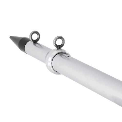 Tigress XD Telescoping Aluminum Center Outrigger Pole - 12" - Silver