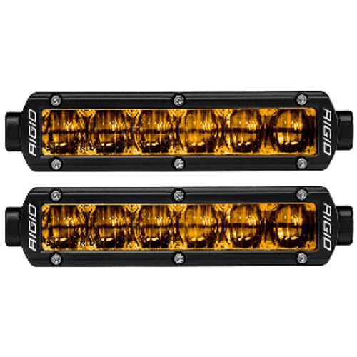 RIGID Industries 6" SR-Series SAE Compliant Fog Light - Black w/Yellow Light