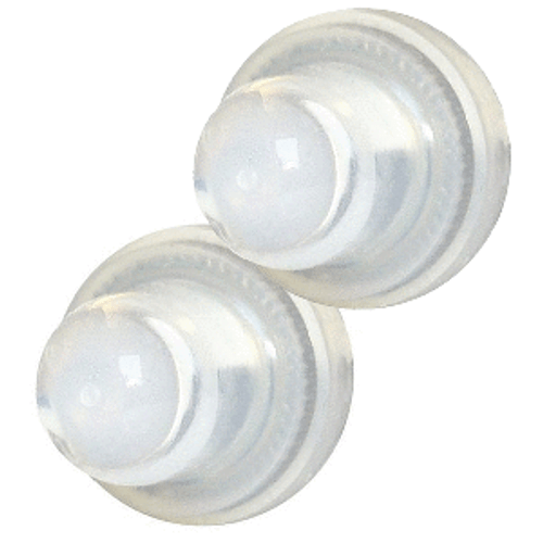 Blue Sea 4135 Push Button Reset Only Circuit Breaker Boot - Clear- 2-Pack