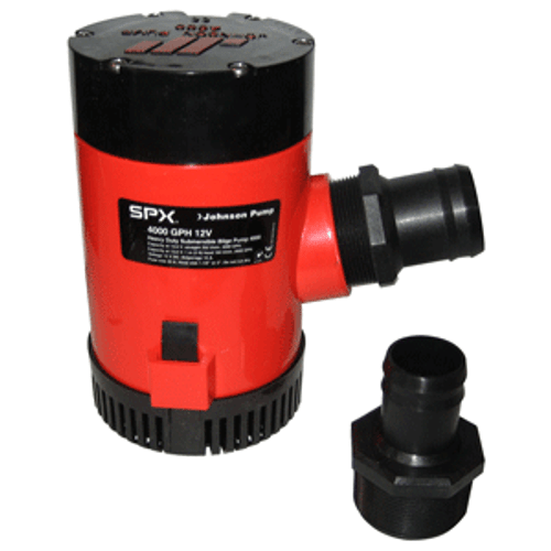 Johnson Pump 4000 GPH Bilge Pump 1-1/2" Discharge Port 12V Johnson Pump 4000 GPH Bilge Pump 1-1/2" Discharge Port 12V