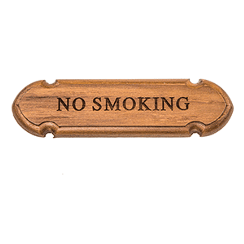 Whitecap Teak "No Smoking" Name Plate