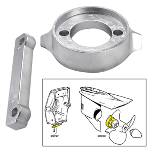 Tecnoseal Anode Kit w/Hardware - Volvo 280 - Magnesium