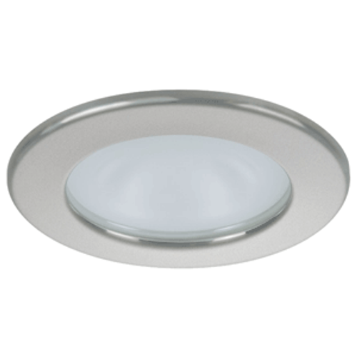 Quick Kai XP Downlight LED - 4W, IP66, Spring Mounted - Round Satin Bezel, Round Warm White Light