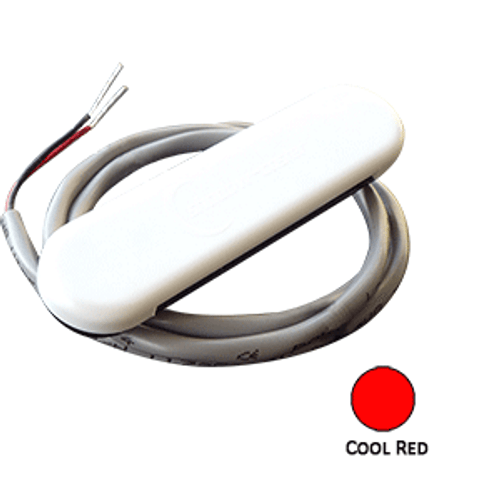 Shadow-Caster Courtesy Light w/2' Lead Wire - White ABS Cover - Cool Red - 4-Pack