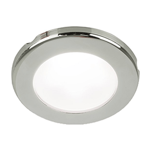 Hella Marine EuroLED 75 3" Round Screw Mount Down Light - White LED - Stainless Steel Rim - 24V