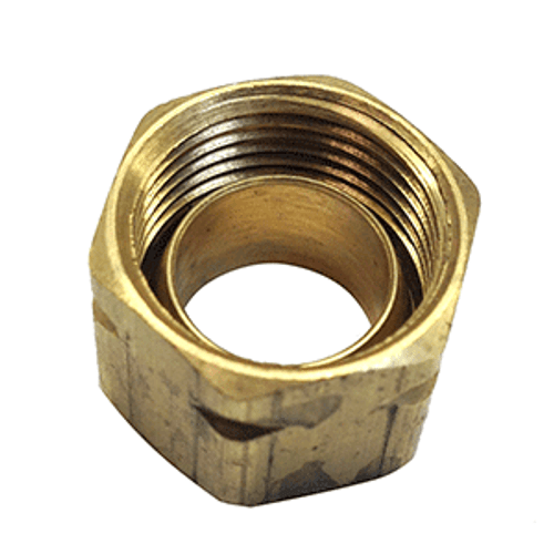 Uflex Brass Compression Nut w/Sleeve #61CA-6