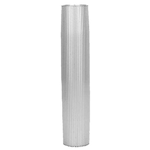 TACO Aluminum Ribbed Table Pedestal - 2-3/8" O.D. - 27-1/2" Length