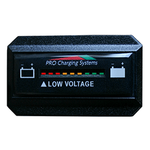 Dual Pro Battery Fuel Gauge - DeltaView&reg; Link Compatible - Rectangle - 36V System (3-12V Battery, 6-6V Batteries)