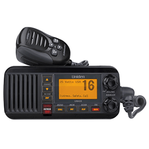 Uniden UM435 Fixed Mount VHF Radio - Black