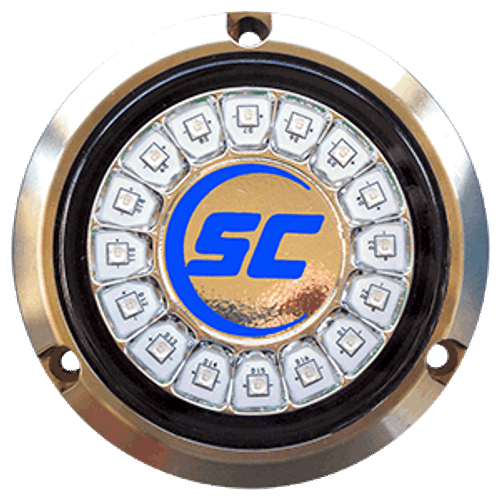 Shadow-Caster Ultra Blue Single Color Underwater Light - 16 LEDs - Bronze