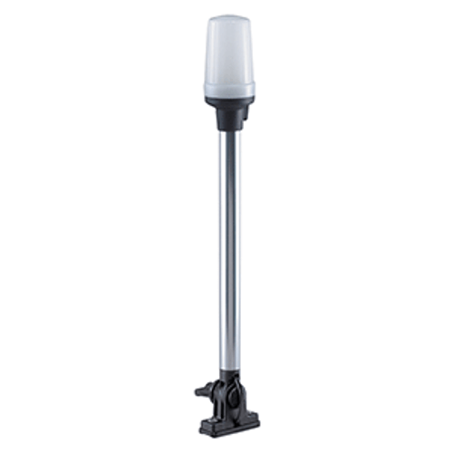 Perko Fold Down All-Round Pole Light - Vertical Mount - White