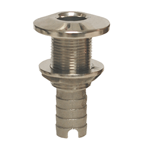 GROCO Stainless Steel Hose Barb Thru-Hull Fitting - 1-1/4"