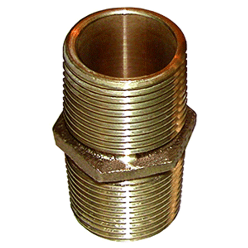 GROCO Bronze Pipe Nipple - 1-1/2" NPT