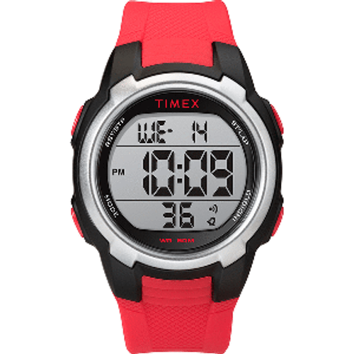 Timex T100 150 Lap Watch - Red/Black