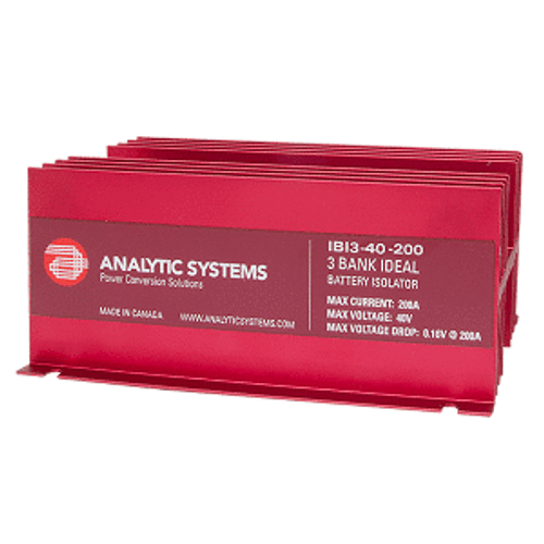 Analytic Systems 200A, 40V 3-Bank Ideal Battery Isolator