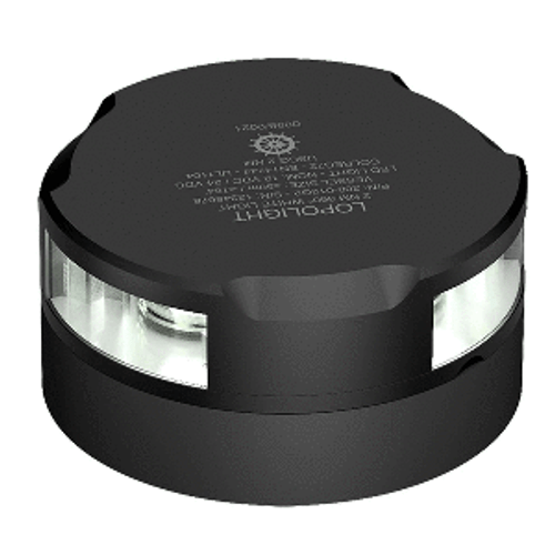 Lopolight Series 200-012 - Anchor Light - 2NM - Horizontal Mount - White - Black Housing - 15M Cable