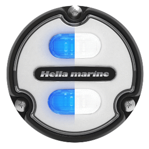 Hella Marine Apelo A1 Blue White Underwater Light - 1800 Lumens - Black Housing - White Lens