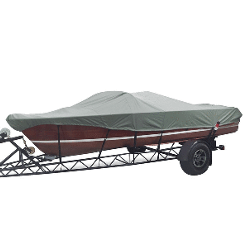 Carver Sun-DURA&reg; Styled-to-Fit Boat Cover f/22.5&#39; Tournament Ski Boats - Grey